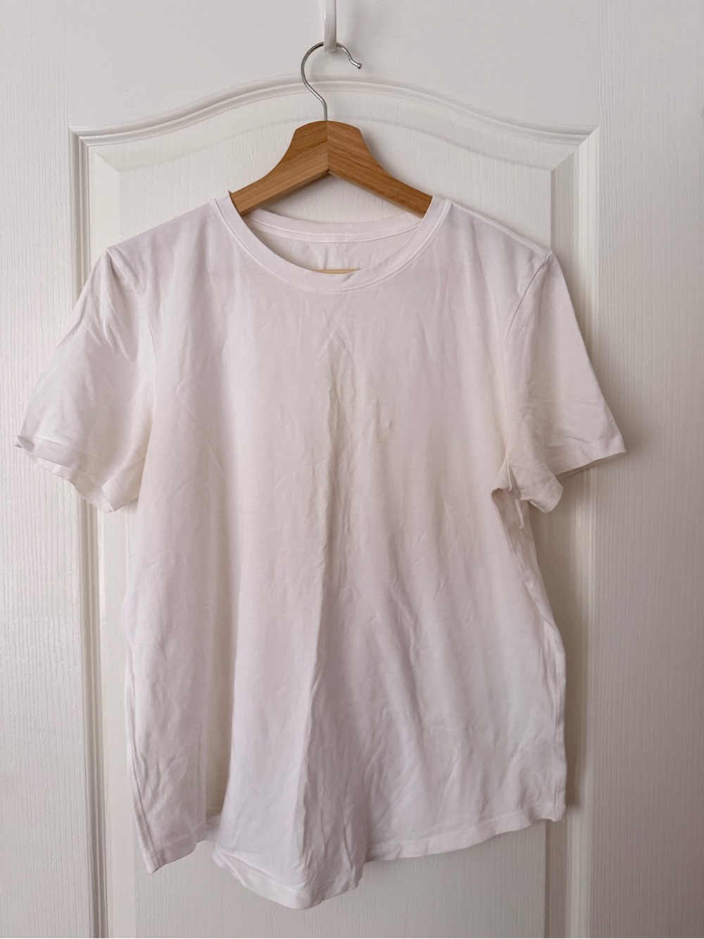 Lululemon Classic White Pima Cotton Crewneck T-Shirt